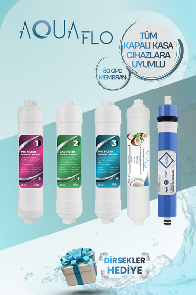 AQUAFLO Tüm Kapalı Kasa Cihazlarla Uyumlu 5li Filtre Seti (MKR)