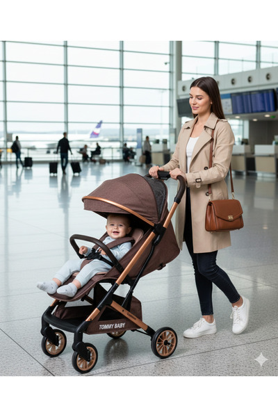 Tommybaby Quantum Kabin Bebek Arabası Kabin Boy Bebek Arabası Pedli Katlanabi...