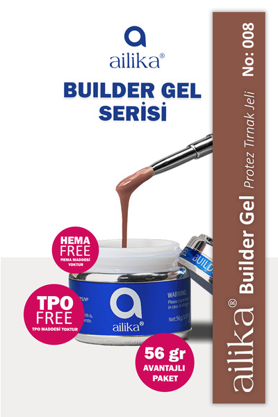 Ailika Protez Tırnak Jeli - No:08 Premium Builder Gel 56ml