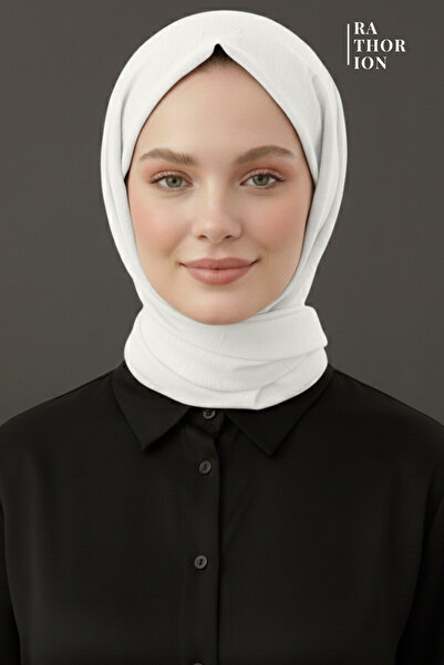 rathorion وشاح بامبو كراش أبيض