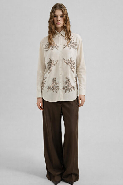 Touché Privé Embroidered Linen Shirt