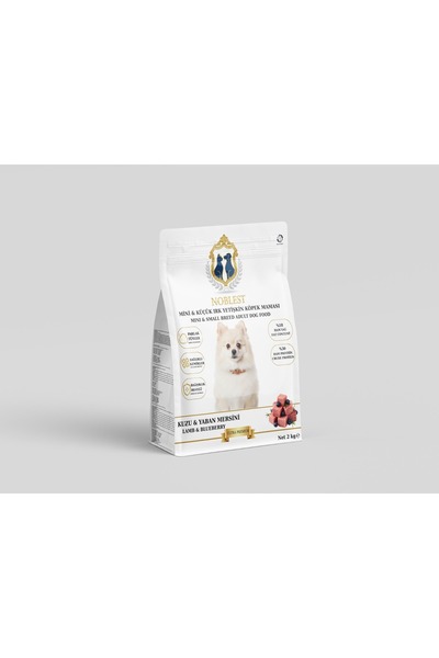 NOBLEST PET KUZU ETLİ MİNİ VE KÜÇÜK IRK YETİŞKİN KÖPEK MAMASI 2 KG