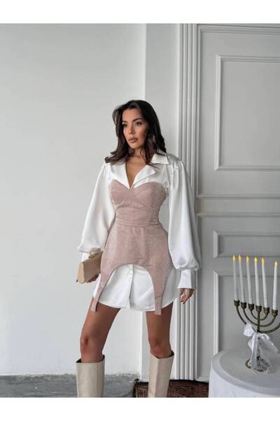 MAXMOOR SİENNA Gömlek - Elbise Takım 2294 - Pembe