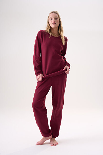 Etoile 100% Cotton Honeycomb Knit Fabric Long Sleeve Cuffed Pocket Women's Pa...