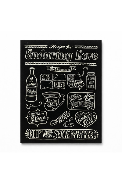 Warm Design Sevgi Ve Mutluluk Tarifleri Duvar Dekoru