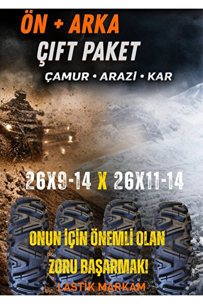 Billas LM- ATV TAKIM ÖN-26X9-14 ARKA -26X11-14 6KAT BL780 TL - ZORLU ARAZİ KO...