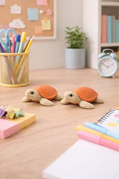 Hd Marketim 2 li Kaplumbağa Caretta Caretta Dekor Biblo Deniz Kaplumbağası