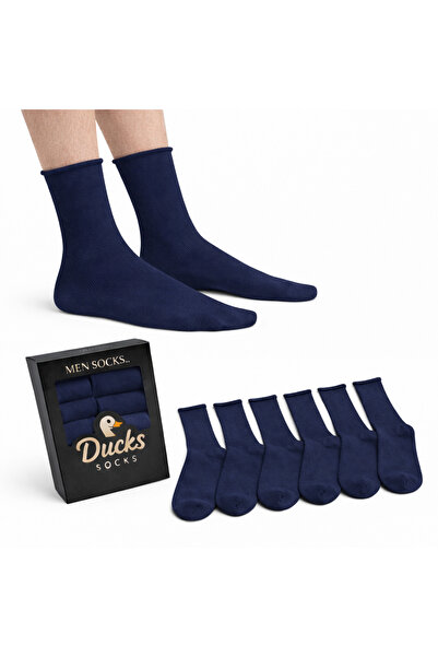 KaeLaurean Șosete pentru bărbați, din bumbac, fără elastic, albastru marin, f...