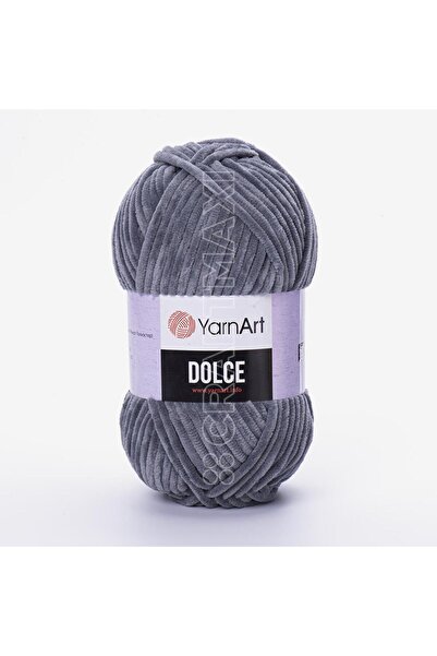 Yarnart دولتشي - خيط حياكة يدوي مخملي رمادي-760