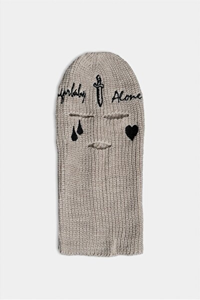 UKHWD SUPPLY Beige Alone Winter Snow Mask