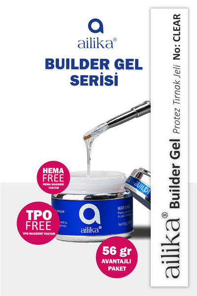 Ailika Protez Tırnak Jeli - No: Clear Premium Builder Gel 56ml
