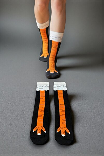 Esinti Kadın Çorap Uzun Dizaltı Çorap Kadın Renkli Desenli Çoraplar