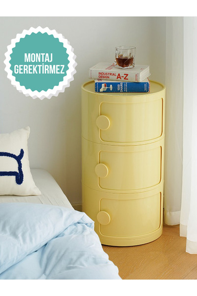 miniforms Duru 3 Çekmeceli Komodin Sarı