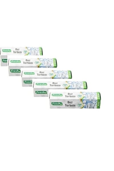 Fresh 5 paket Buz Torbası Kemik Suyu Torbası Dondurma Meyve Suyu Buz Torbası ...