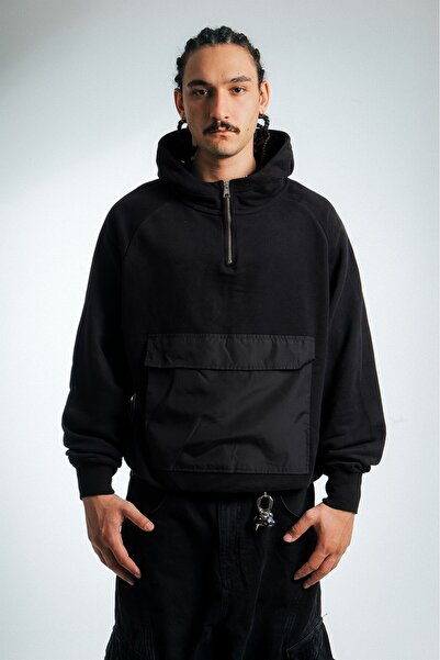 No Future Kanguru Cepli Erkek Kapşonlu Hoodie NF0335SY