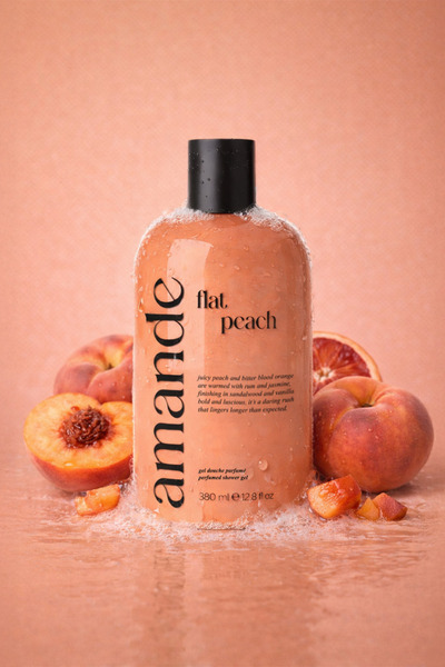 Amande Flat Peach Şeftali ve Kan Portakalı Kokulu Parfümlü Duş Jeli 380 ml | ...