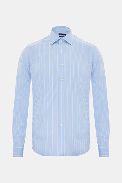 Vakko EXCLUSIVE ÇİZGİLİ DESENLİ GÖMLEK