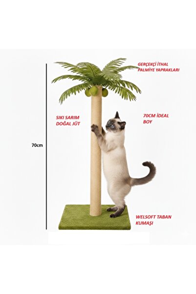 doyapet yeni sezon palmiye kedi tırmalama **70cm catnipli**