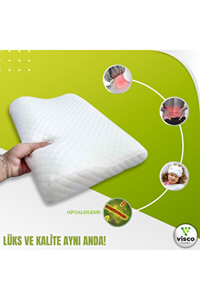 Visco Planet Çocuk Yastığı çocuk boyun yastığı ortopedik çocuk yastığı bebek yastığı hipoalerjenik nefes alabilir
