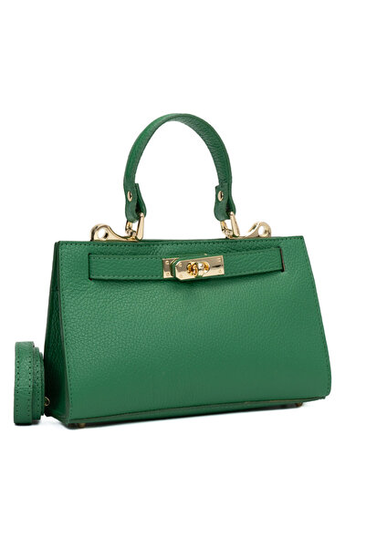 Posete Fagaras Poseta Piele Helge - Menta, Geanta Casual din Piele Naturala, ...