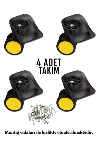 My Valice Valiz Tekerleği Çift Teker 01 4 Adet Sarı