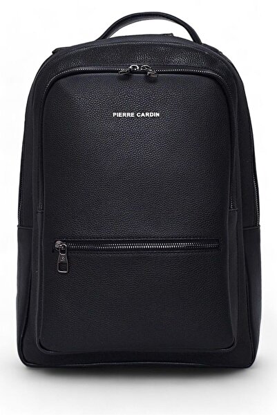 Pierre Cardin حقيبة ظهر رجالية باللون الأسود من رولاكس مع تفاصيل الشعار 01PC0...