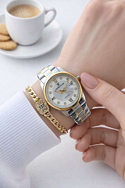 Daniel Klein Retro Case Danielklein Steel Band 30 Mt Water Resistant Women Wr...