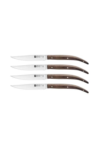ZWILLING Steak Biftek Bıçağı Seti 4 Parça Dark Oad Wood
