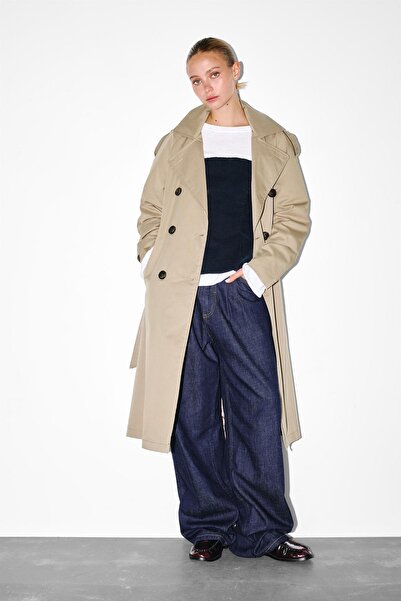 Pull & Bear Kemerli trençkot