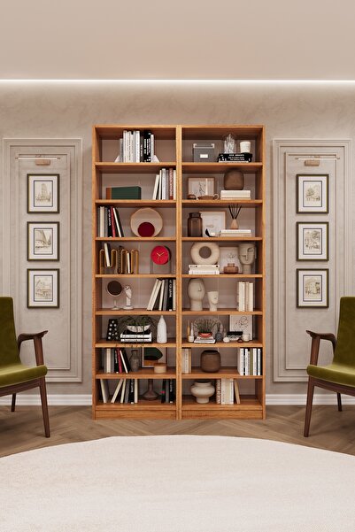 asratrend Asra Trend MDF Petra Kitaplık – Ayarlanabilir Raflar, Ev & Ofis Mod...