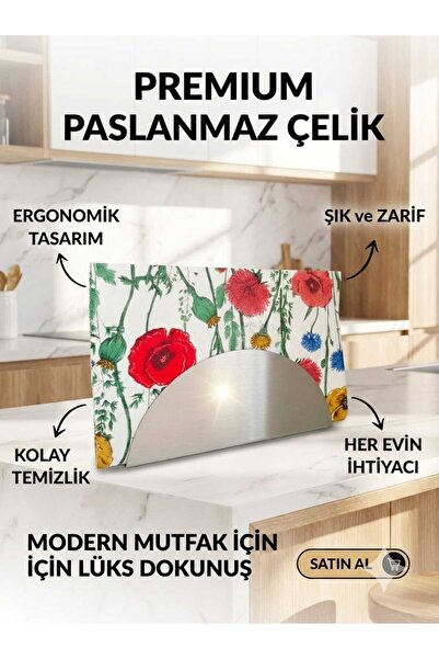 LOVYCO Нержавіюча сталь Півмісяць Серветниця - Сучасна металева настільна сер...