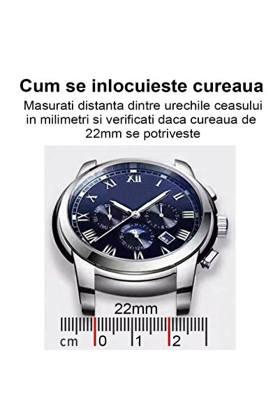 OptimStar Set curele Smartwatch, 3 bucati, latime 22mm, Samsung, Xiaomi, Huawei, Garmin, OPPO
