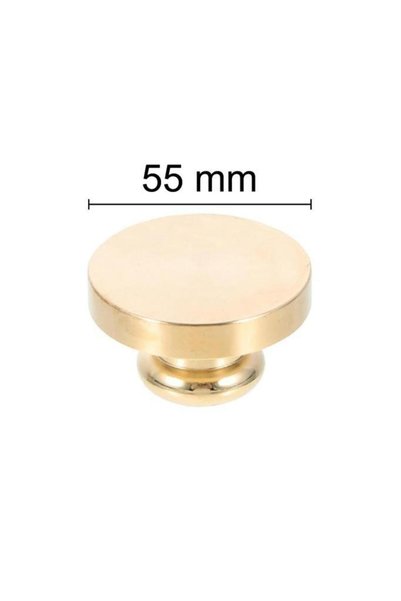 Mühürcüm Mühür Mumu Damga 55 mm Yuvarlak Boş Pirinç Kafa + Ahşap Sap R5799O55