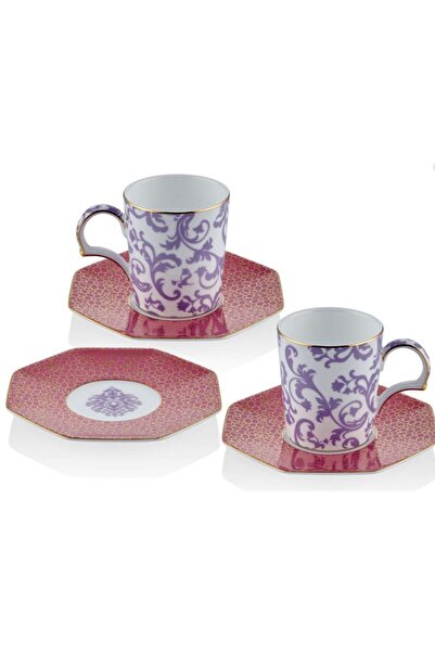 tea delight Blooming Baroque - Set of 2 Coffee Cups Purple