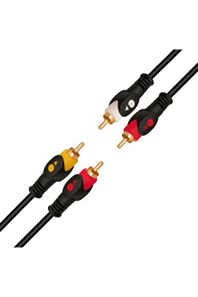 Powermaster PM-7774 2RCA-2RCA Gold 1.5 Metre Kablo