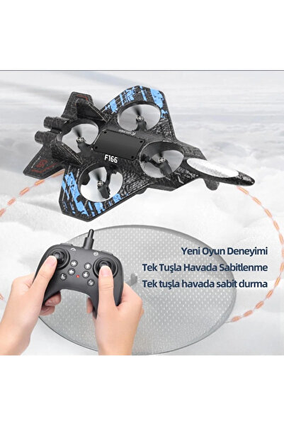 DTULTRA2 Jet F166 Thunder Charge | Dikey Kalkışlı Jet Drone | EPP Köpük | Uza...