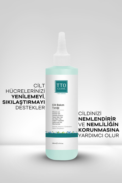 TTO Yüz Toniği Arındırıcı Gözenek Temizliği 200 ml Glikolik ve Salisilik Asit Clinic