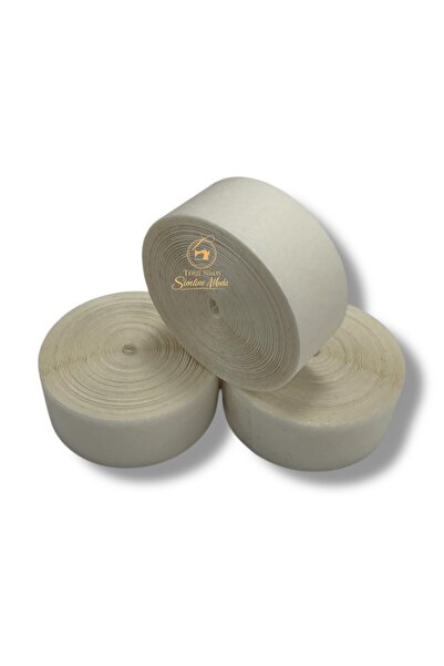 Simline Çift Taraflı Tela Kumaş Pantolon Paça Elbise Yapıştırıcı Tela 10 metr...