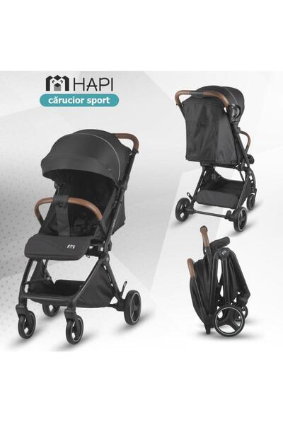 HAPI Carucior sport Marlin, Pliere cu o singura mana, Copertina cu protectie ...