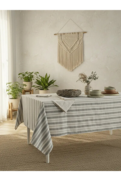 NDC HOME Față de masă autentică în dungi GRI