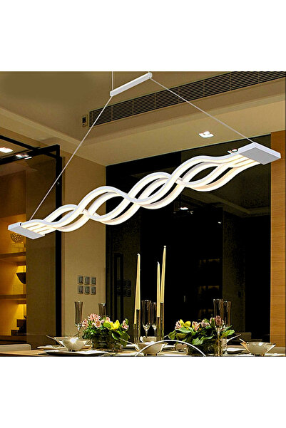 LightPlanet Lustra LED Alb cu Telecomanda wifi 24G intensitate reglabila 1000...