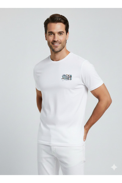 Jack & Jones Jjgeplas Tee Ss Crew Neck Ln Erkek T-shirt 12278523