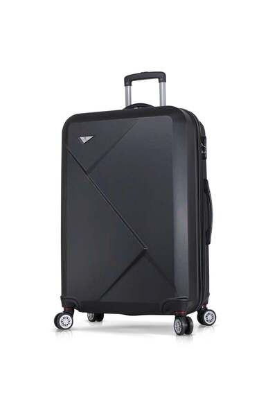 My Valice Diamond Abs Siyah Unisex Büyük Boy Valiz MV8060