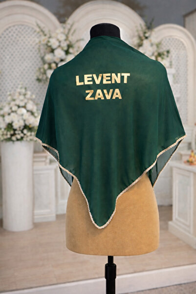 Kınamalzemecim İsimli Damat şali, isimli Damat omuz örtüsü, isimli Damat kina...