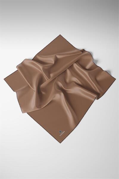 Vissona 100% Twill Silk Κασκόλ με απλό σχέδιο 90x90 Σχήμα ραψίματος κασκόλ: Ρ...