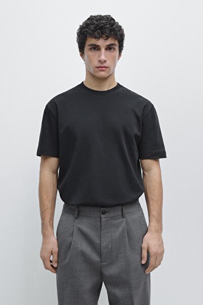 Massimo Dutti %100 pamuklu orta kalınlıkta t-shirt