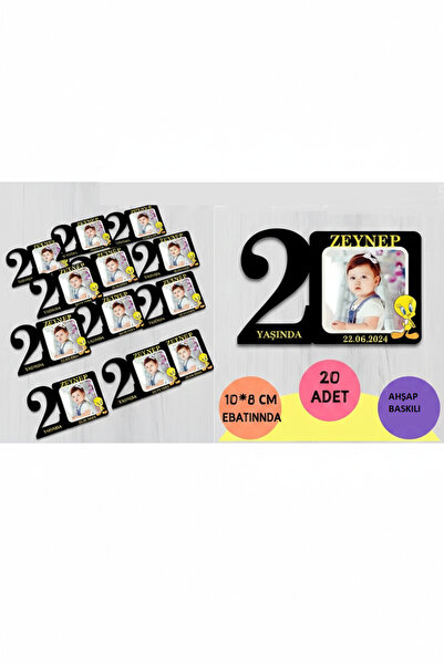 wonderlike İsimli Ve Fotoğraflı Doğum Günü Magneti 20 adet