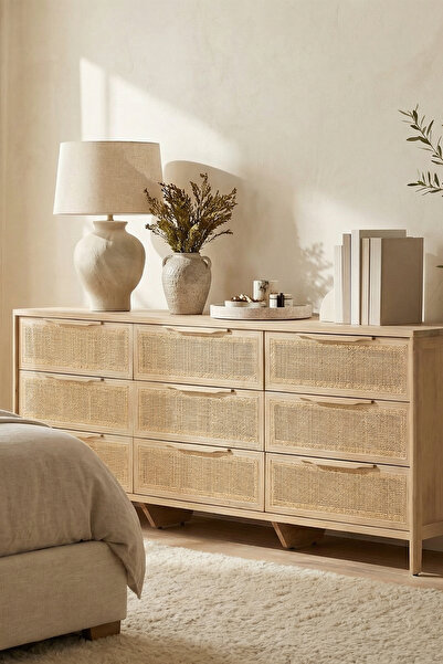 Latanwood Oslo Hazeranlı Ahşap Şifonyer
