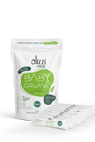 Olizzi Baby Organik - Mini Tek Kullanımlık Bebek Zeytinyağı 10 ml X 50 Adet