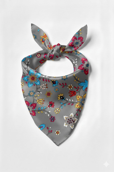 PETEK AKSESUAR Bandana cu modele etnice Liliac